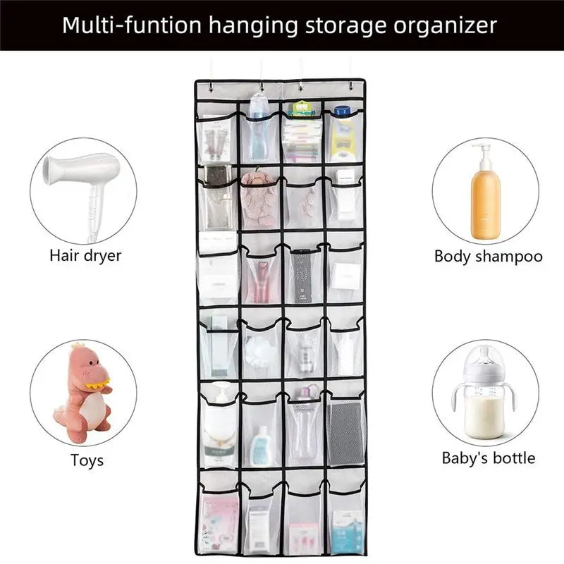 A36T-Non-Slip Breathable Large Space Mesh Pocket Shoe Storage Rack Closet Storage Rack Three-Dimensional Storage Storage Bag Peaceful Pleasures Health and Wellness
