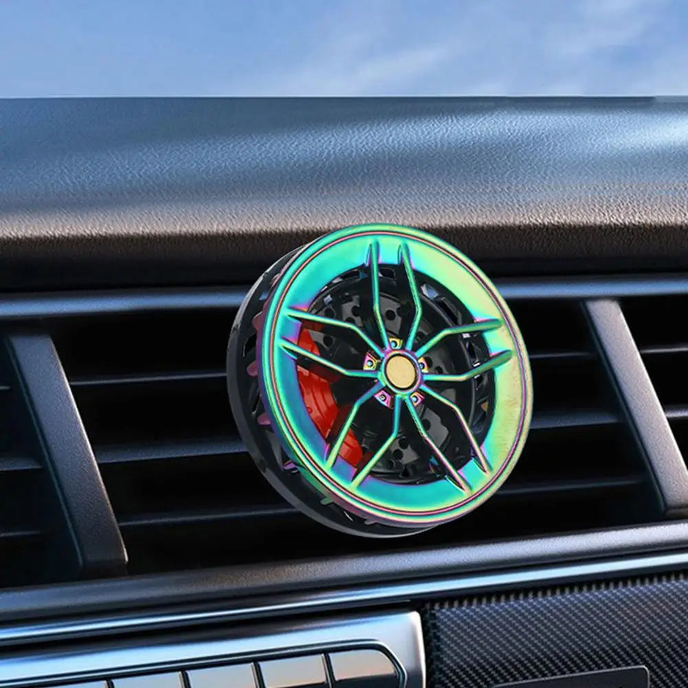 Sports Car Wheel Shape Car Air Freshener Vent Clip Rotatable Auto Air Outlet Perfume Diffuser Decor Car Interior Aromatherapy Peaceful Pleasures Health and Wellness