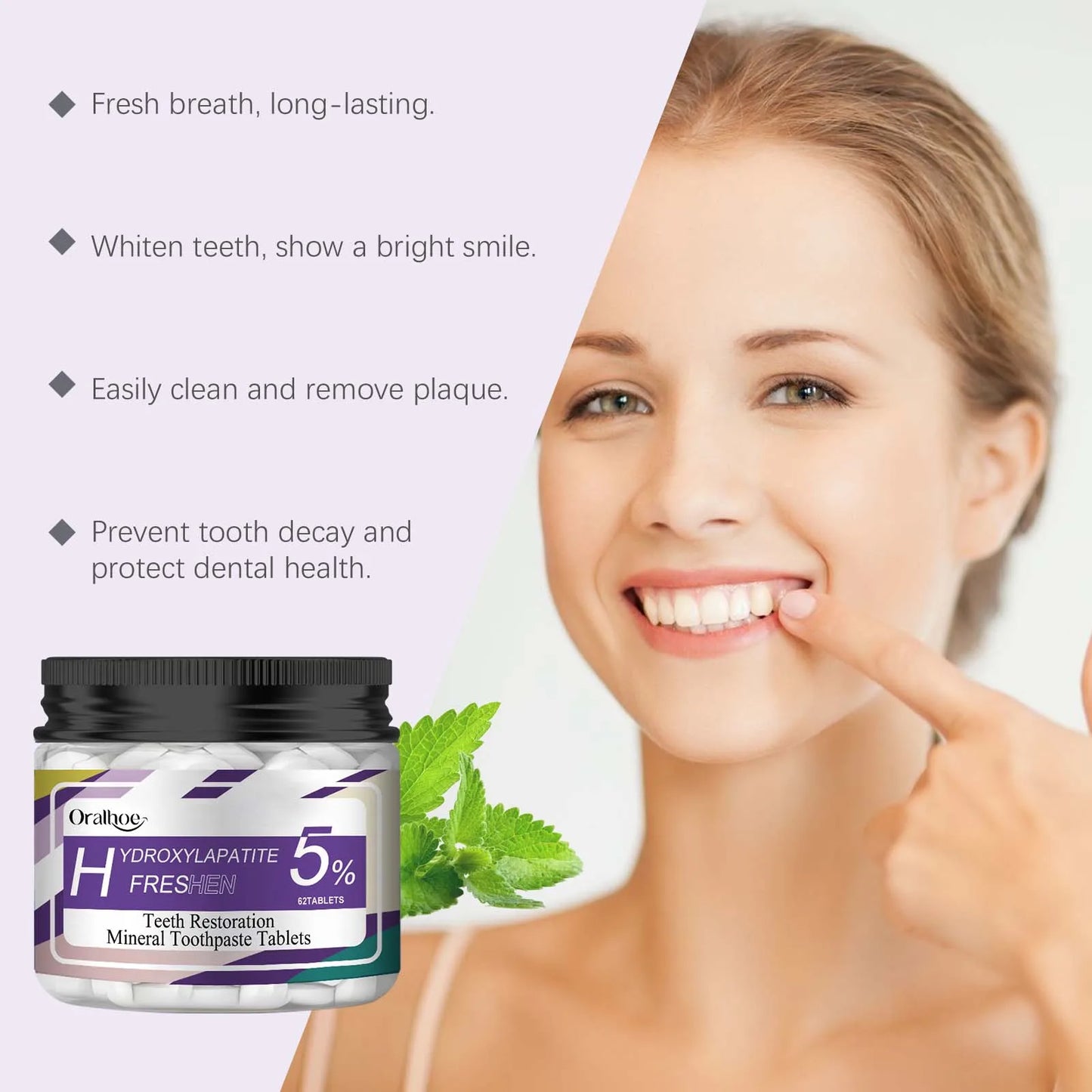 Mint Toothpaste Tablets – Portable Dental Care & Fresh Breath