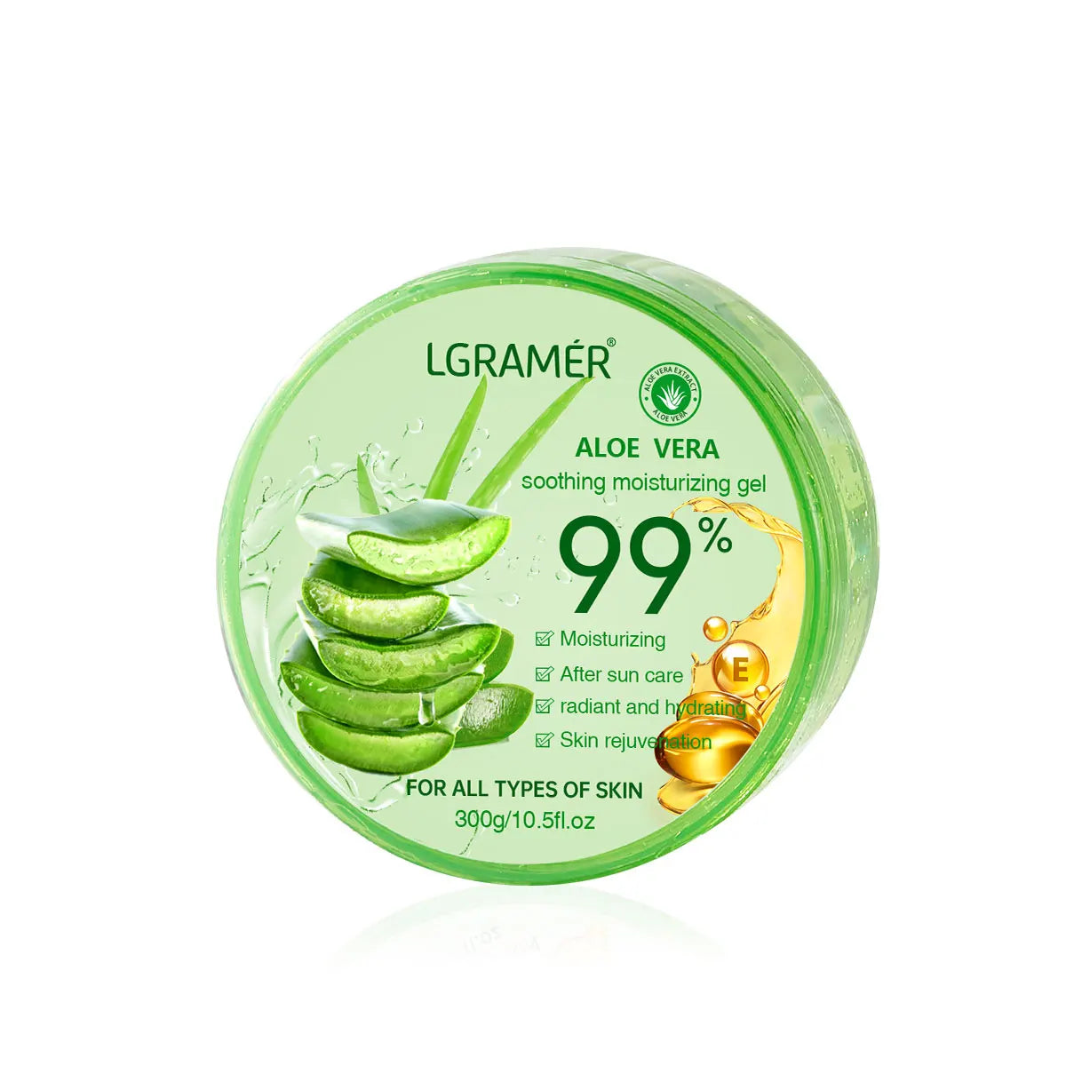99% Aloe Vera Moisturizing Gel Refreshing Non Sticky Facial Facial Cream Wash Free Deep Nourishing Maintain Skin Face Care Skin Peaceful Pleasures Health and Wellness 300g