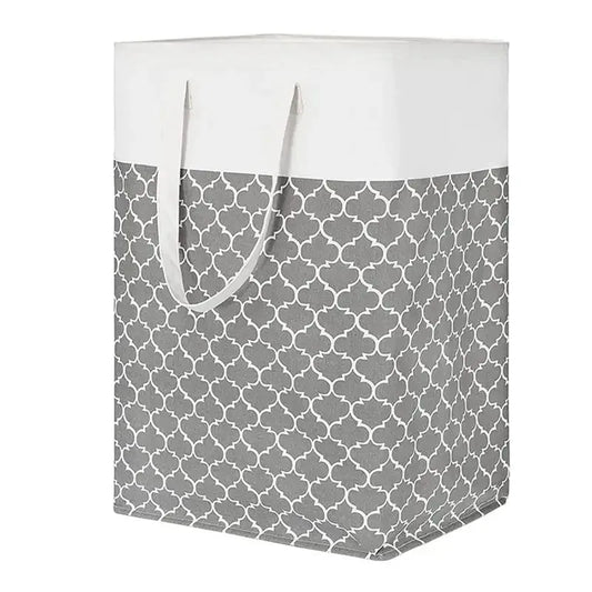 1-piece laundry basket large foldable laundry basket, independent waterproof clothing basket storage basket with easy to carry e Peaceful Pleasures Health and Wellness WHITE