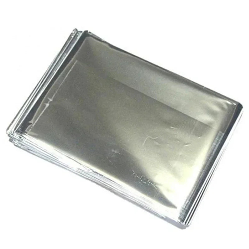 Emergent Blanket Mylar Thermal Outdoor Survive First Aid Kit Rescue Space Foil Camp Hike Mountaineer Bug Out Bag Heat Retain Peaceful Pleasures Health and Wellness