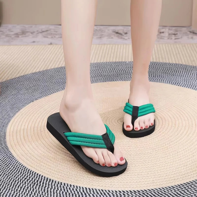 Women's Bohemian Clip Toe Flip Flops – Soft EVA Beach Slides