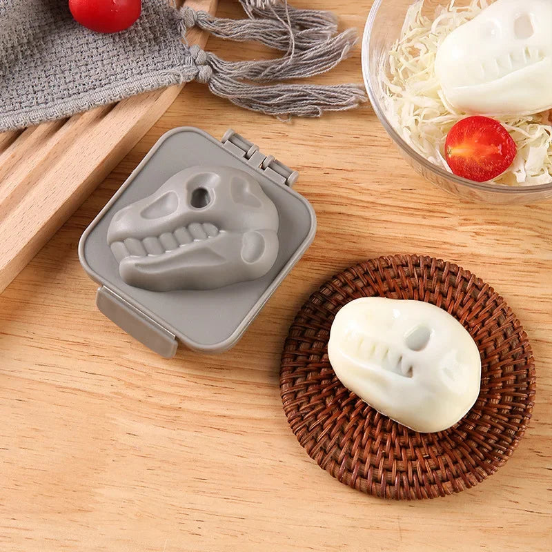 Dinosaur Fossil-shaped Egg Press Kitchen Gadgets Creative Food-grade Egg Breakfast Mold Creative Cartoon Egg Mold with Buckle Peaceful Pleasures Health and Wellness