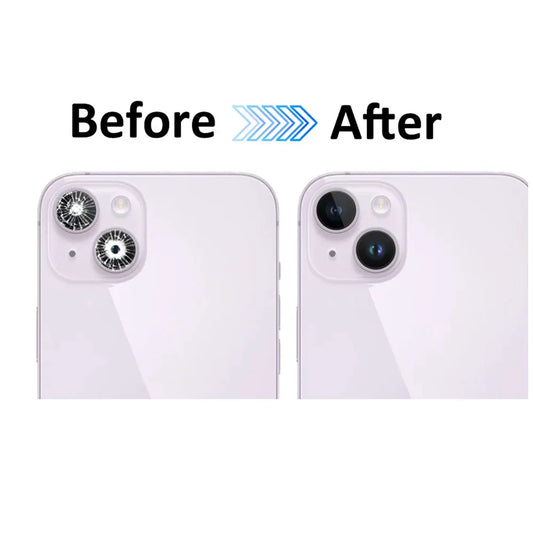 iPhone Back Camera Glass Lens Replacement + 3M Sticker & Tools Camera Lens Replacement Oasis Select