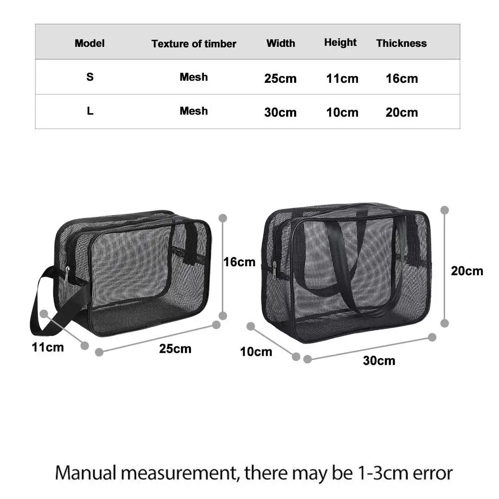 Mesh Shower Toiletry Bag – Large Capacity Bath & Travel Tote