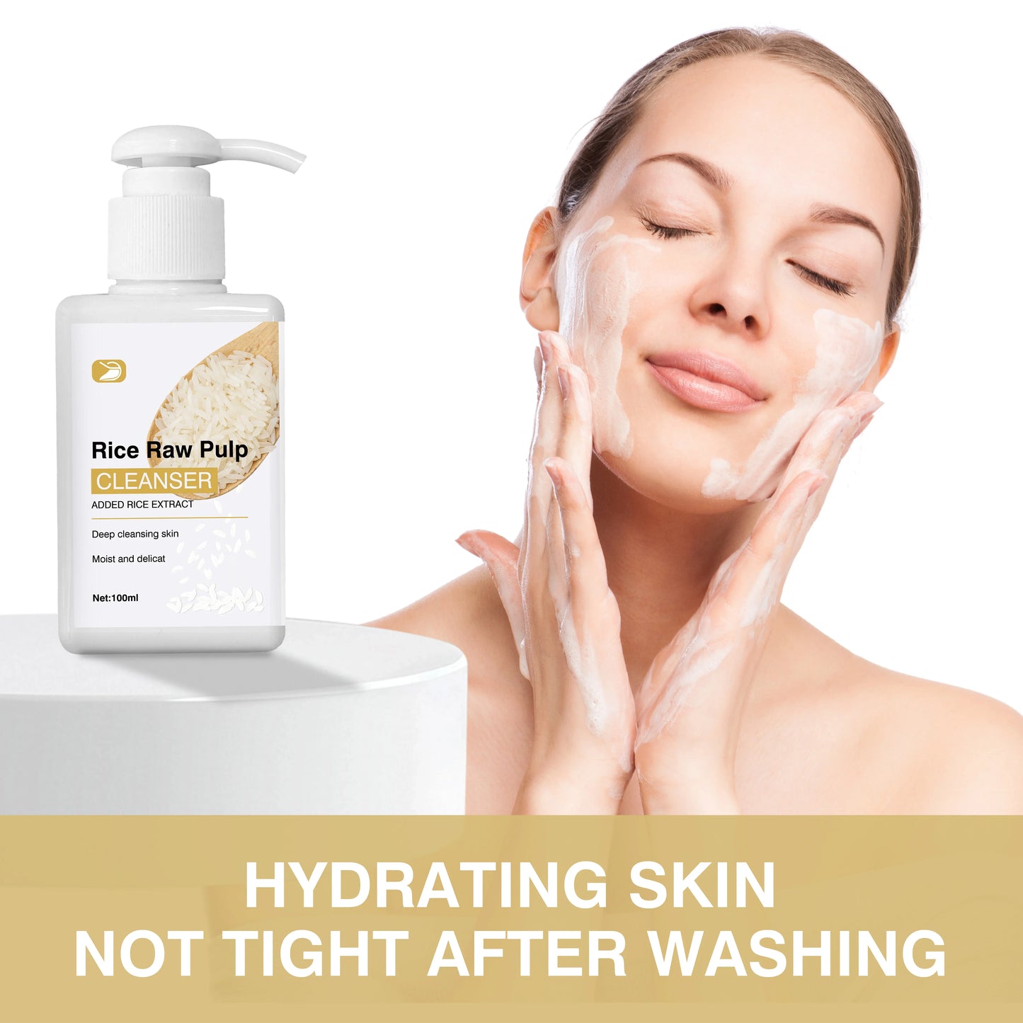 Ottilavie Rice Pulp Face Cleanser – Brighten & Hydrate All Skin