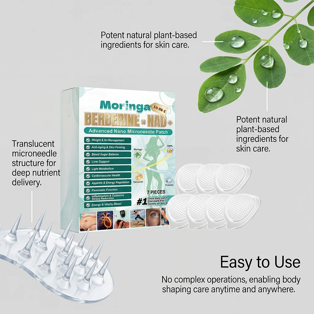 10-in-1 Nano Microneedle Body Patches – Moisturizing & Firming