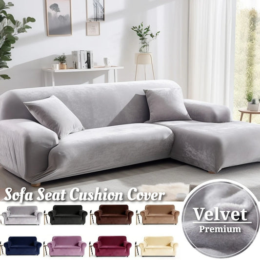 Premium Thicken Plush Velvet Sofa Cover Upgraded 3D Armrest Shape Stretch Couch Cover Sofa Slipcover Luxury Furniture Protector Peaceful Pleasures Health and Wellness