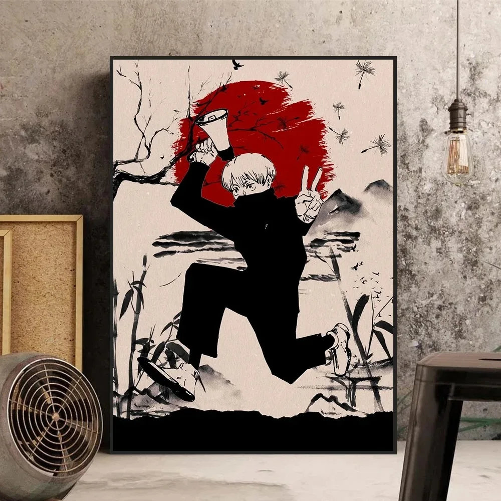 Jujutsu Kaisen Gojo Satoru Canvas Wall Art | Anime Room Decor