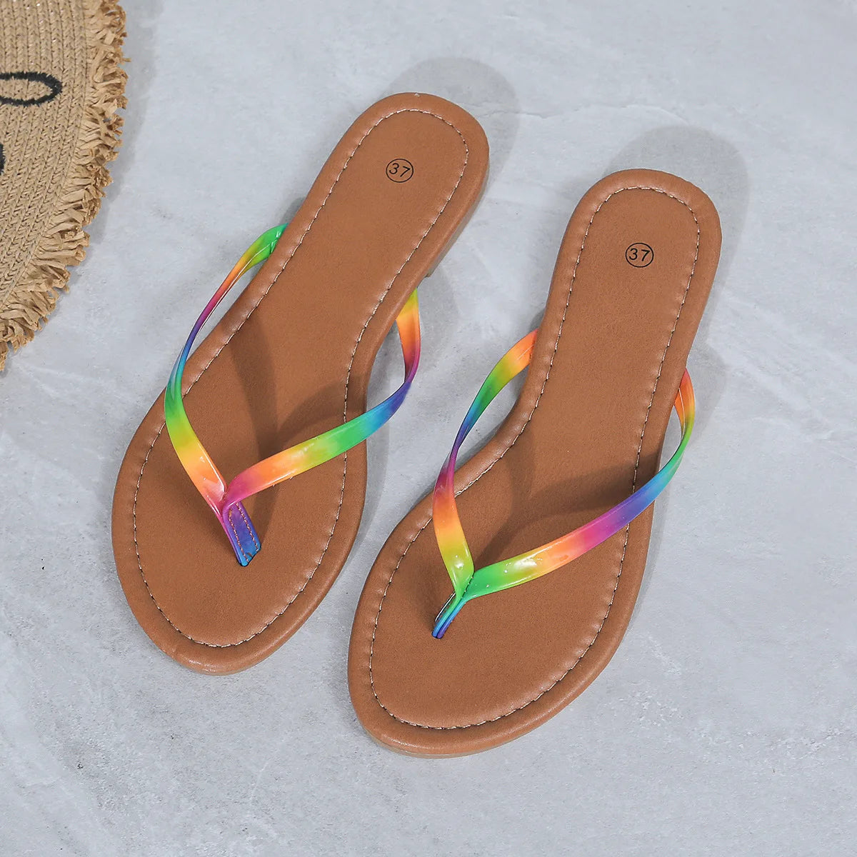 Women's Beach Flip Flops – Soft EVA Flat Slide Sandals