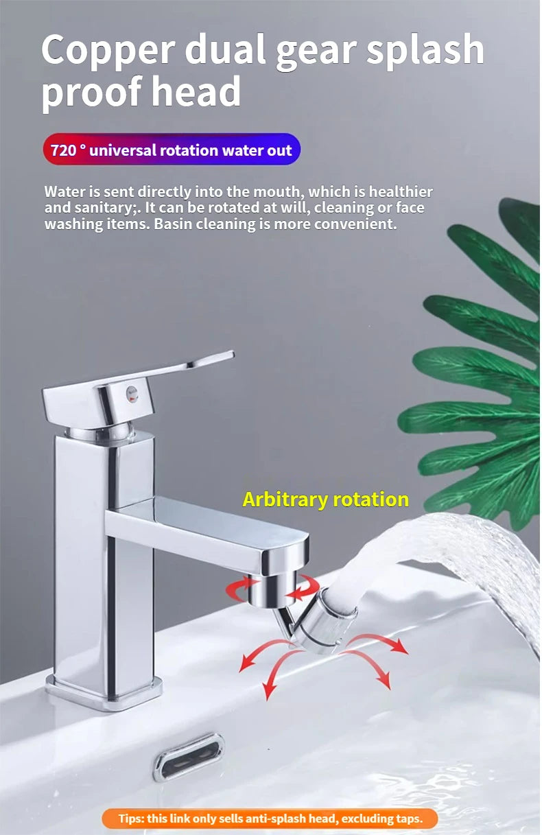 360° Swivel Faucet Aerator | Water-Saving Tap Spray Head