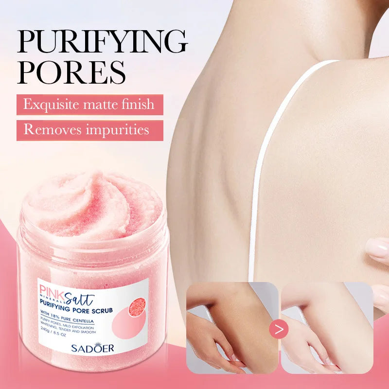 SADOER Fruit Bath Salt Scrub 350g – Exfoliate & Moisturize