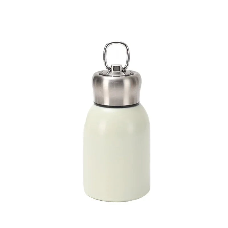 Stainless Steel Insulated Cup Portable Outdoor Mini Hanging Ring Cute Water Cup Camping Travel and Hiking Peaceful Pleasures Health and Wellness