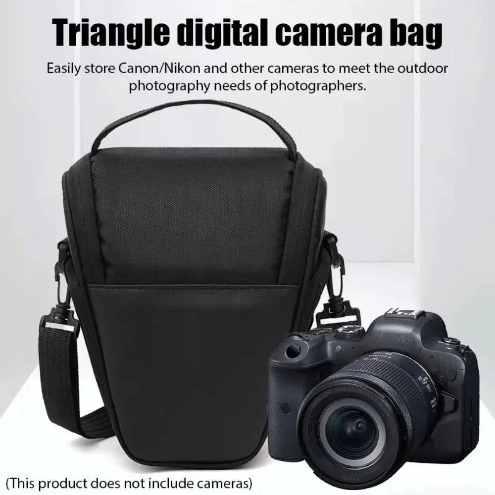 Single Shoulder DSLR Camera Bag Waterproof Scratch-proof Photography Bag Insert Partition Protective Cover Camera Handbag Peaceful Pleasures Health and Wellness