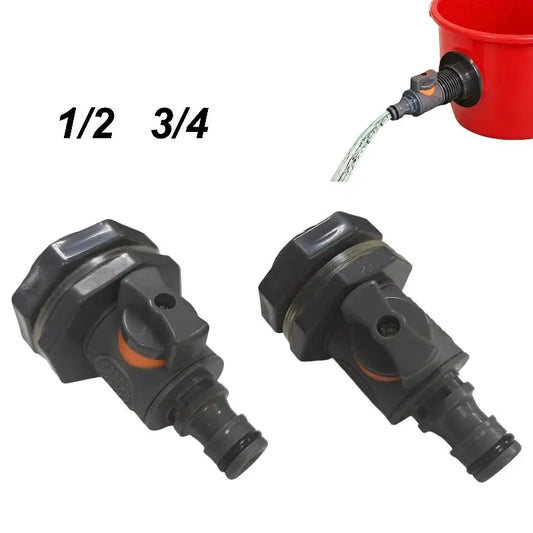 New 1Pc Durable Water Tank Adapter With Valve PVC/IBC Water Bucket Adapter Quick Installation Rainwater Collection Connector Kit Peaceful Pleasures Health and Wellness