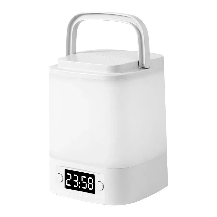 Touch Dimmable LED Night Lamp with Remote Clock Time Display or not Eye Protection Reading Lamp Bedside Night Light Rechargeable Peaceful Pleasures Health and Wellness Handheld no Remote