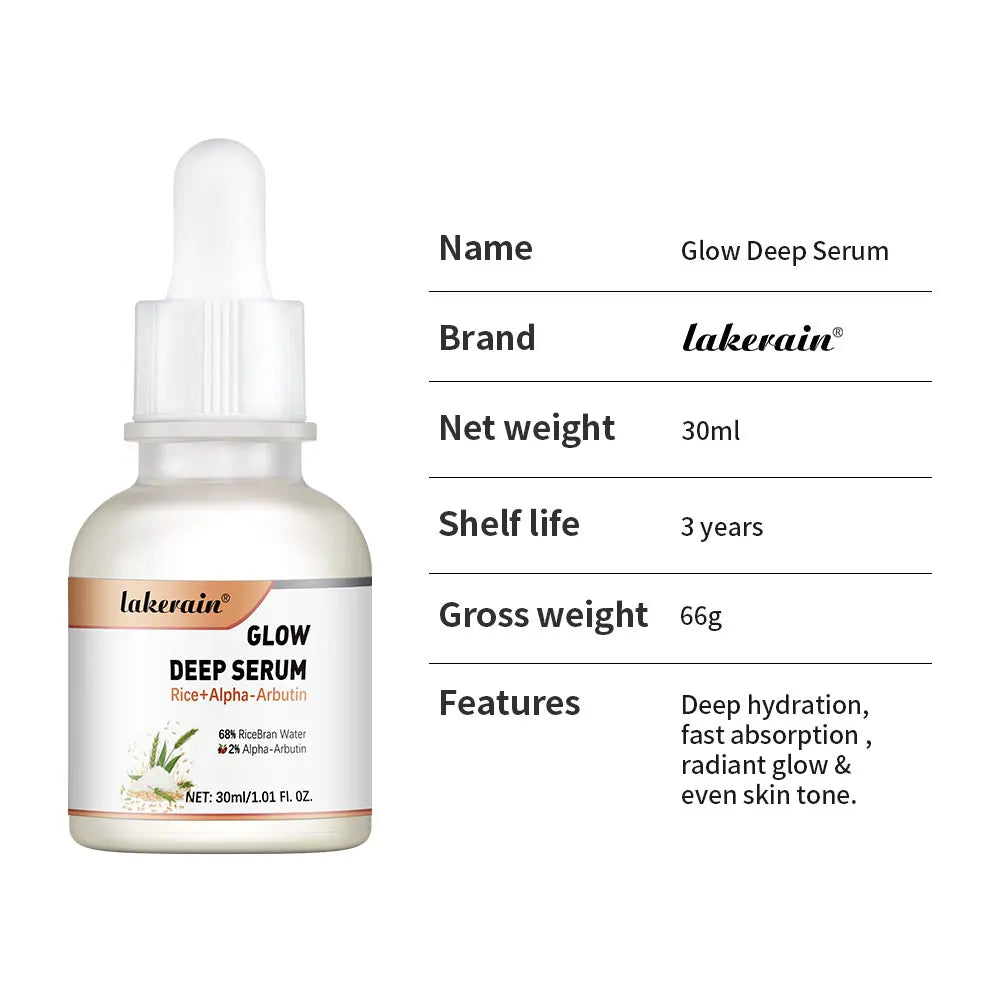 Beauty of Rice Glow Deep Serum Rice for Face Hydrating Korean Skin Care Glassskin 30ml Peaceful Pleasures Health and Wellness