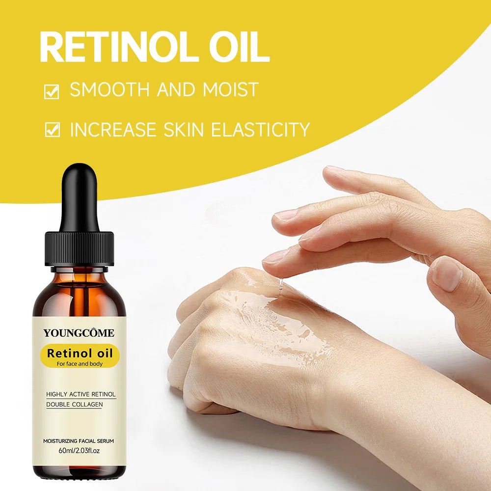 Retinol & Dual Collagen Facial Serum - Deep Hydration Essence for Supple Skin | Daily Nourishing Face Care Peaceful Pleasures Health and Wellness