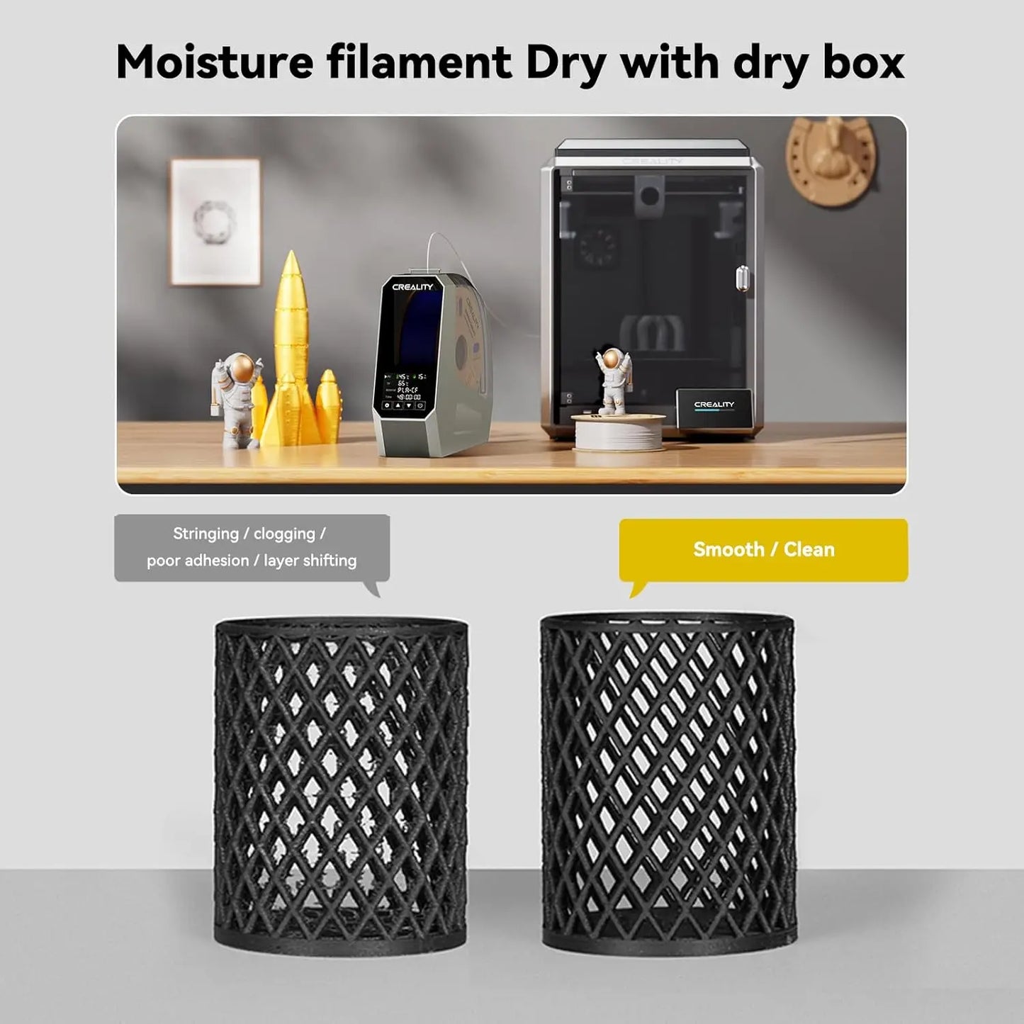 Creality Space Pi Filament Dryer Box | 110W PTC, 12 Presets