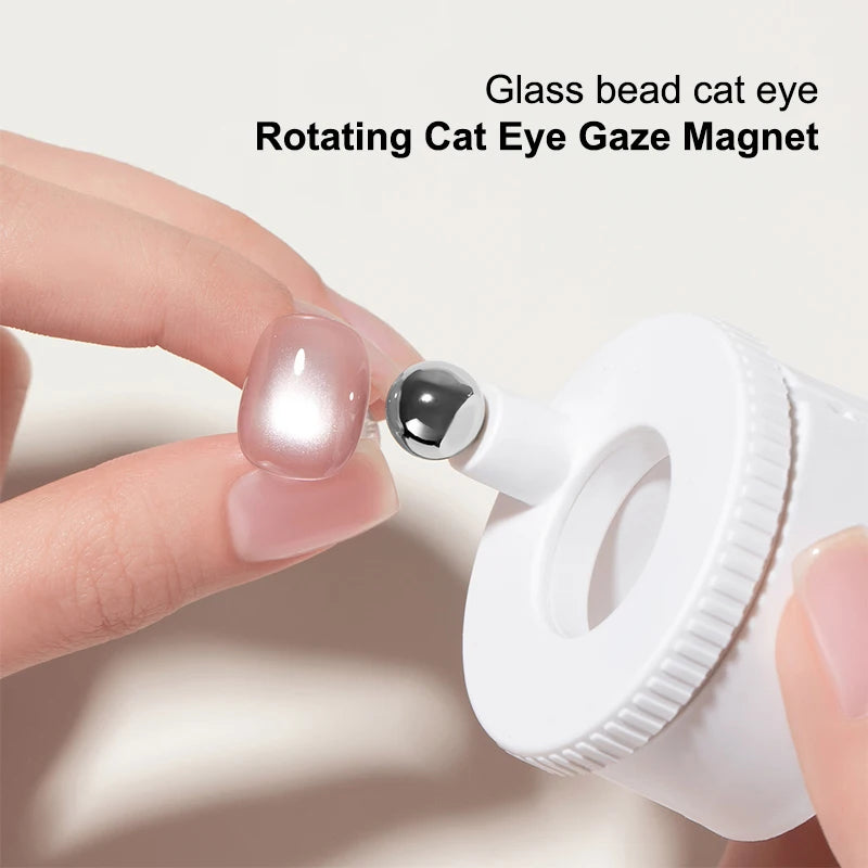 Nail Art Magnet for Cat Eye Effect, Wide Light Glass Bead Functionality for Gel Nail Polish Peaceful Pleasures Health and Wellness