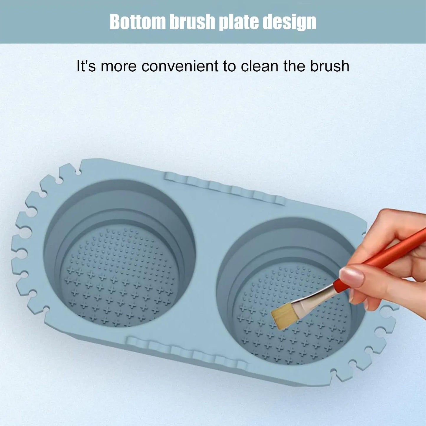 Foldable Silicone Paint Brush Cleaner Cup | Portable Art Washer