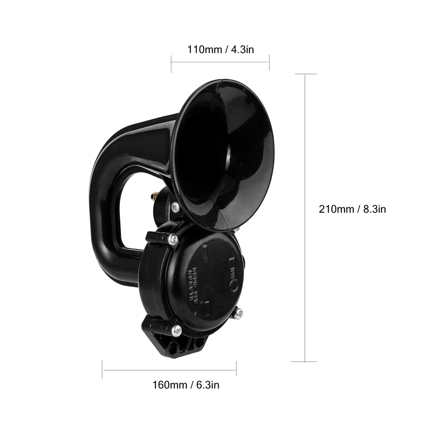 12 24V Superloud Trumpet Air Horn Electric Valve Flat Truck 135db