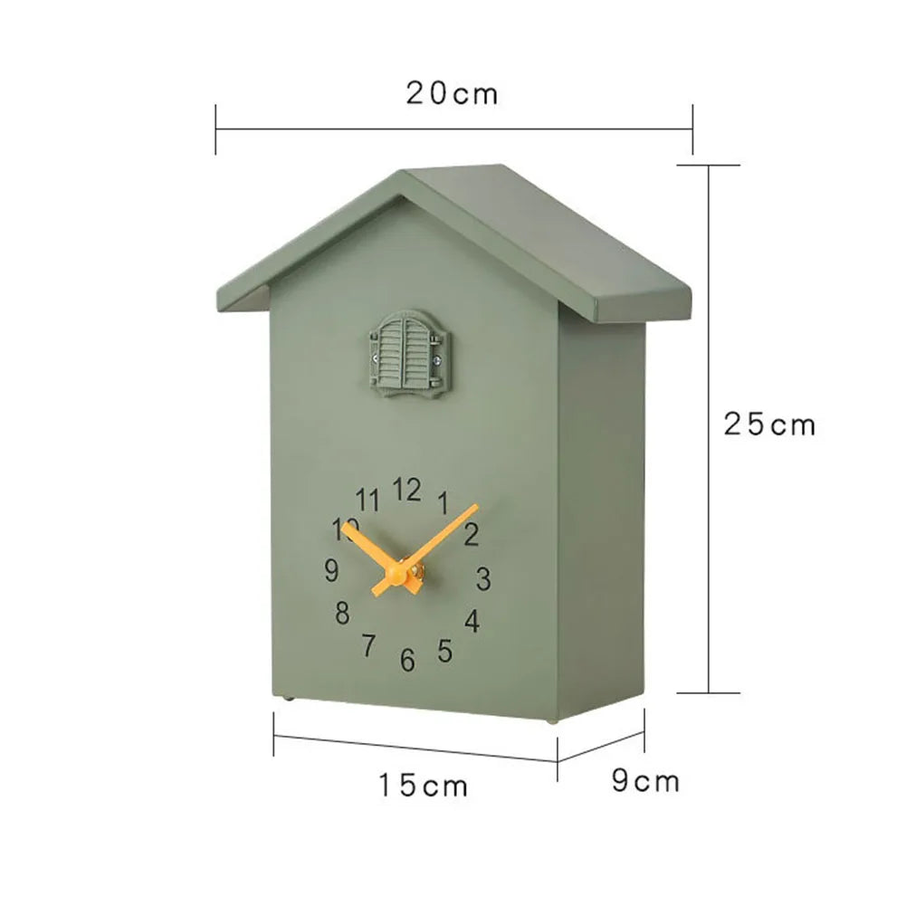 Cuckoo Clock Voices Call Bird House Wall Art Home Living Room Office