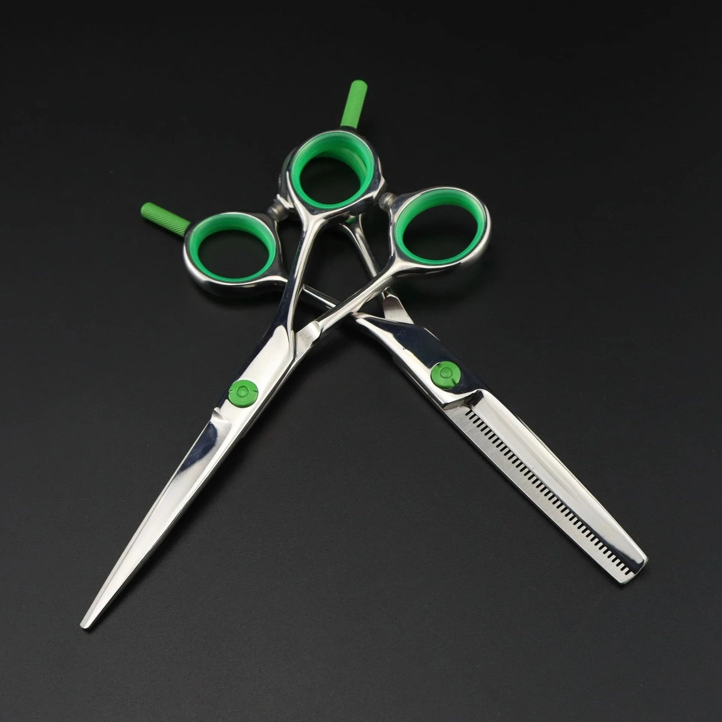 Hairdressing Scissors Stainless Steel Professional Hairdressing Scissors Cutting Thinning Scissors Barber Shear Home Salon Peaceful Pleasures Health and Wellness 1set