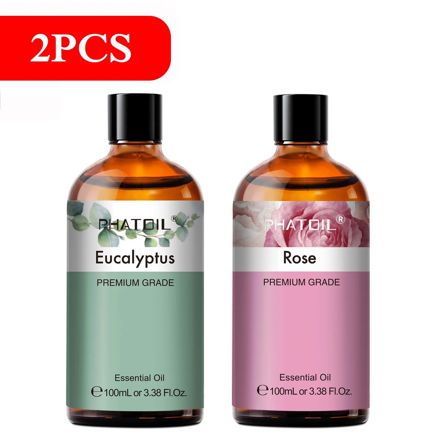 100ml Aromatherapy Essential Oil – Lavender, Rose, Vanilla, Eucalyptus & More for Diffuser & Candle Making