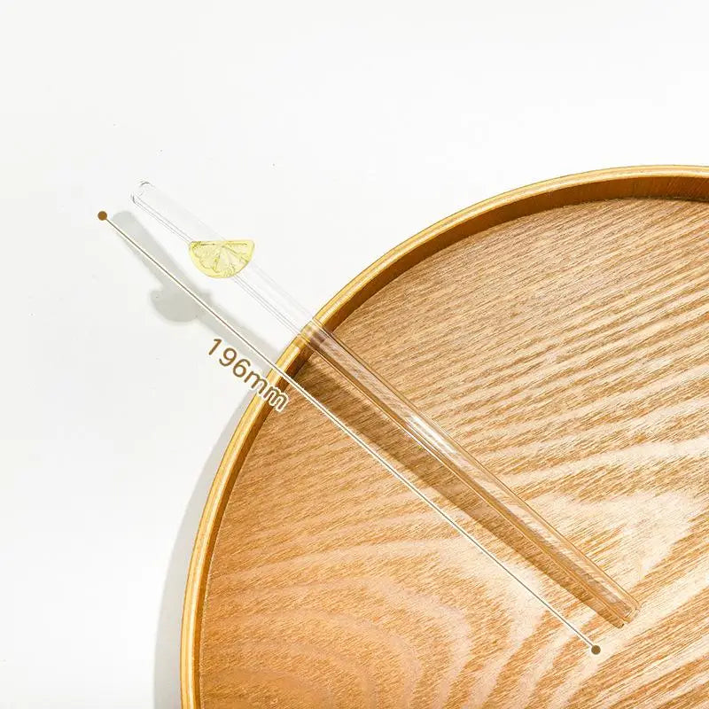 Reusable Glass Drinking Straw with Brush | BPA-Free Eco Gift