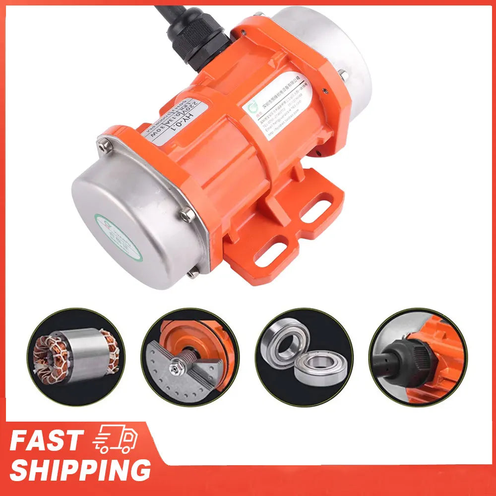 Vibration Motor Single Phase IP66 Waterproof Asynchronous Aliminium