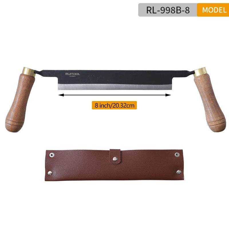 Draw Knife 4 6 8 Shave Straight Carbon Steel Blade Pull Woodworking