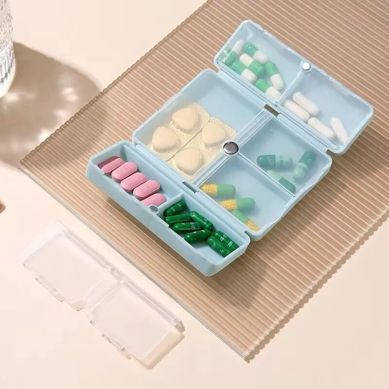 7-Day Foldable Weekly Pill Organizer | Travel Pill Box
