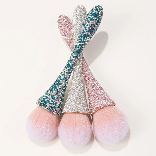 Professionals Nails Art Brush Luxurious Glitter Handle Nail Brush Dust Cleaning Make Up Brush Manicure Accessories Tools Peaceful Pleasures Health and Wellness