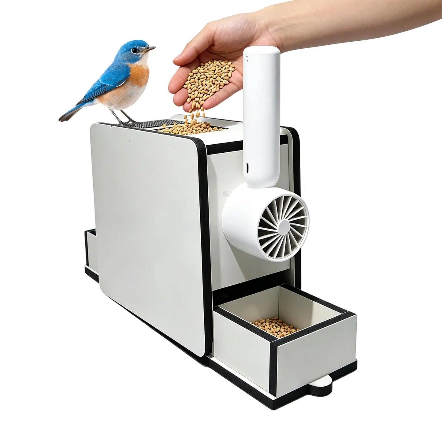 Handheld Bird Feed Shell Blower & Grain Cleaner for Parrots Bird Feed Cleaner Peaceful Pleasures Health and Wellness