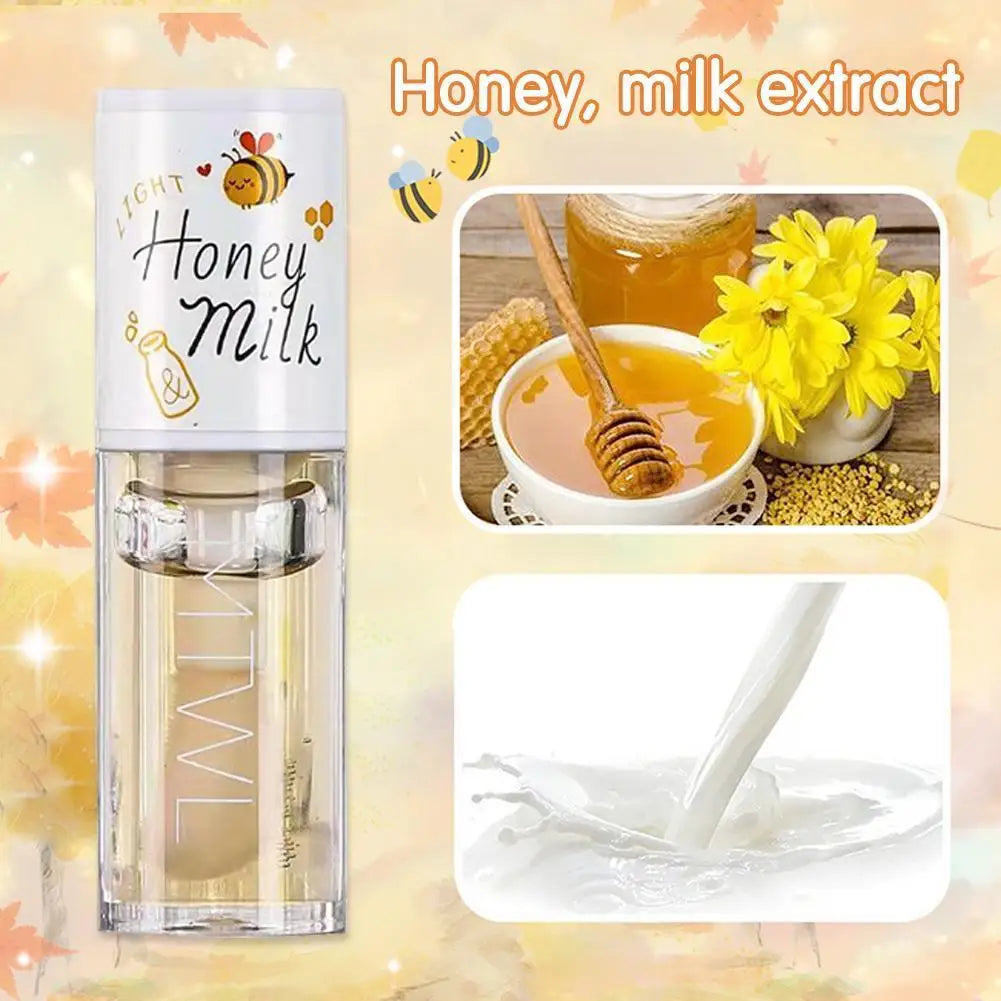 Kawaii Honey Peach Lip Oil – Tinted Plumper & Hydrating Serum