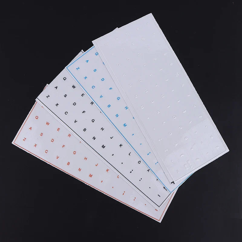 German Keyboard Stickers Transfer Film with Tweezers – QWERTZ
