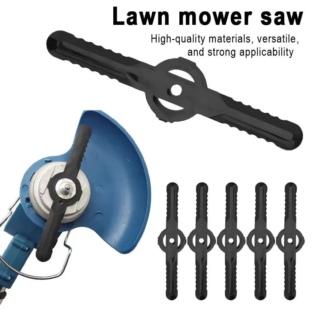 5Pcs Plastic Blade Set Cutter Replacement for Cordless Grass Trimmer Strimmer Garden Tools Peaceful Pleasures Health and Wellness