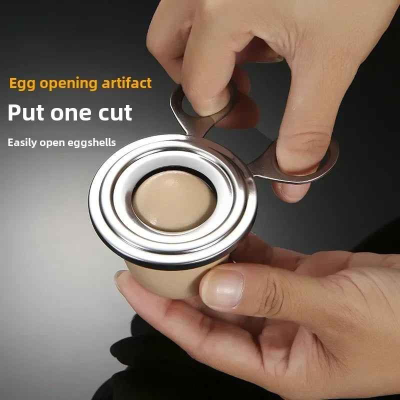 Egg Shell Cutter Stainless Steel Opener Kitchen Tool For Cooked Eggs Mini Scissors Gadget Safe And Efficient Eggshell Remover Peaceful Pleasures Health and Wellness