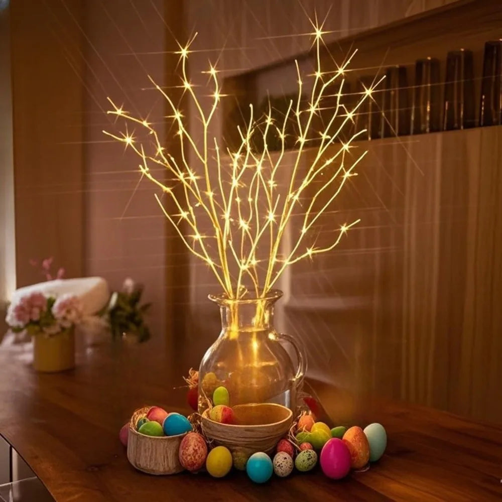 White Birch Branch LED Twig Lights – Battery Operated Decor