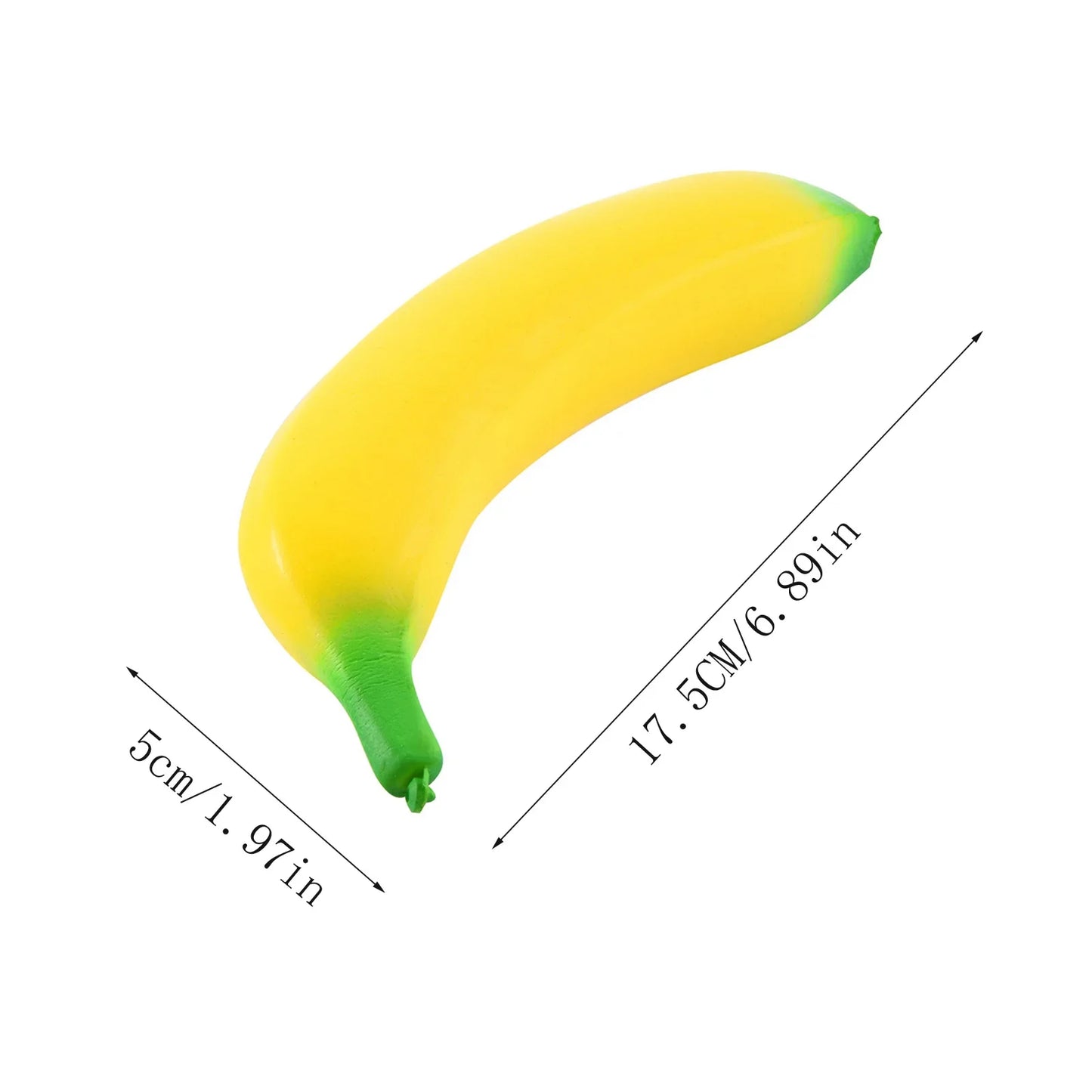 2-Pack Jumbo Slow Rising Banana Squishy Stress Relief Toys