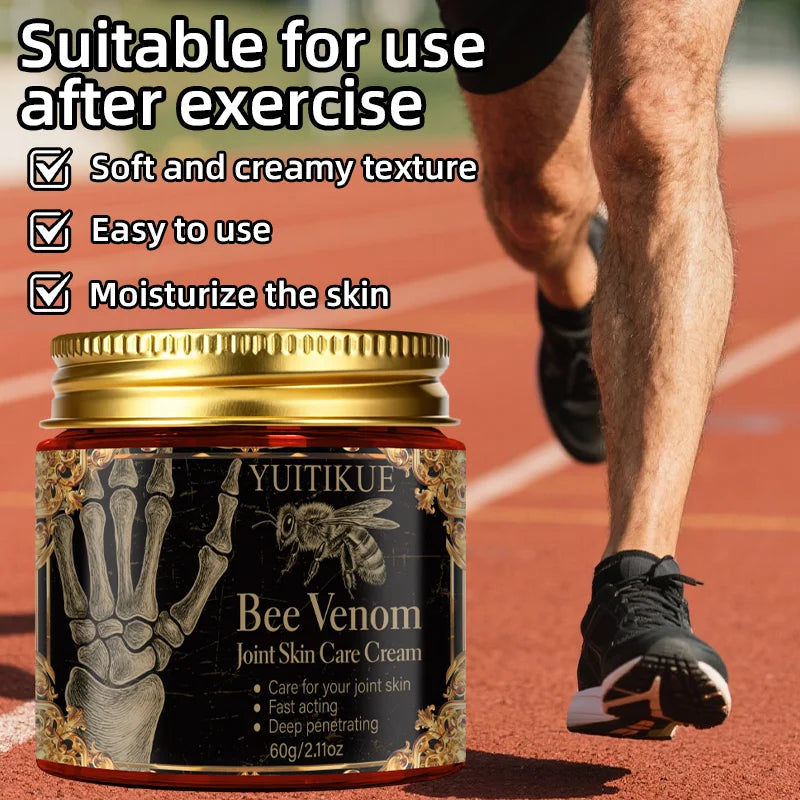 Bee venom joint skin care cream, cares for your joint skin with fast-acting deep penetration, suitable for all skin types Peaceful Pleasures Health and Wellness