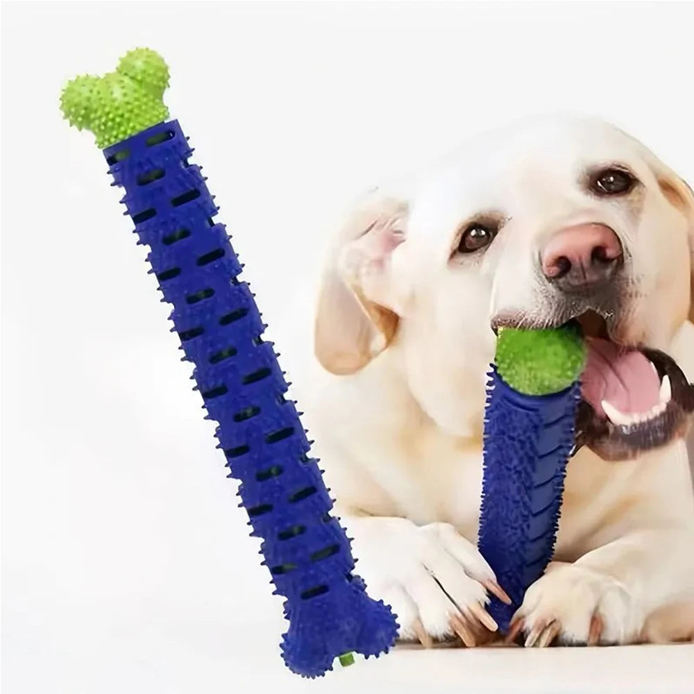 Dog Tooth Grinding Stick Food Grade Cleaning Massager Rubber Tooth Brush Chewing Toy Teeth Cleaning Pet with Slight Bite Force Peaceful Pleasures Health and Wellness