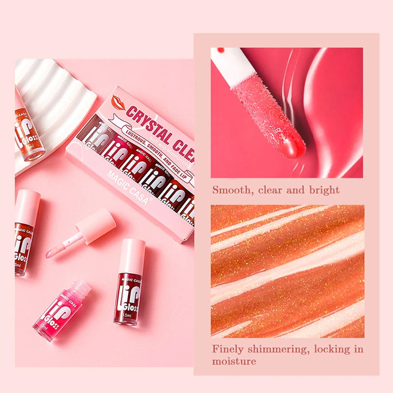 MAGIC CASA 6-Piece Jelly Lip Oil Set – Plump & Moisturize