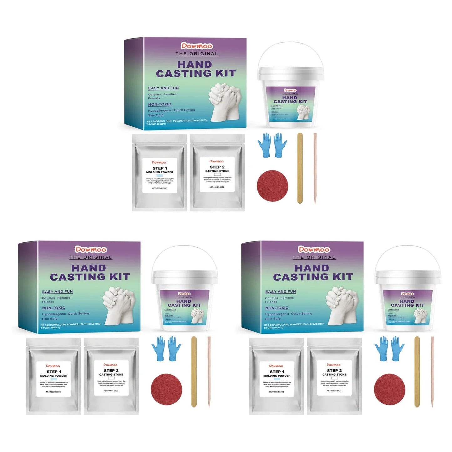 Hand Casting Kit – Couples & Family Plaster Mold Keepsake