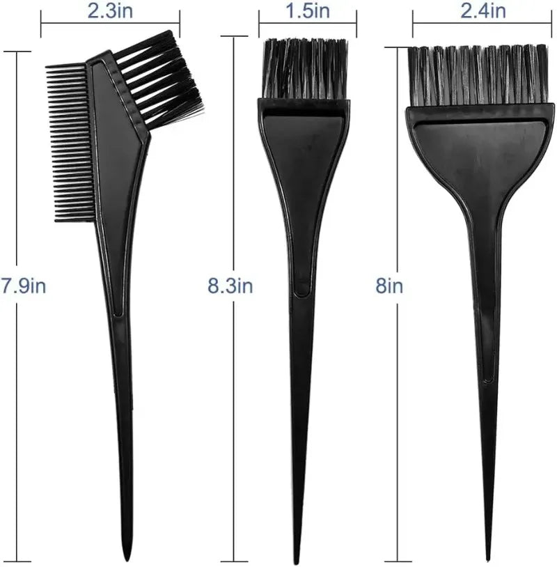 4-Piece Professional Hair Coloring Kit – Mixing Bowl & Dye Brushes for DIY & Salon Use Peaceful Pleasures Health and Wellness