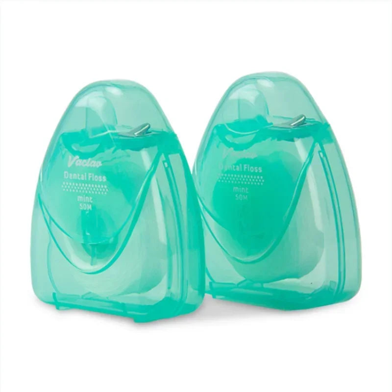 Portable 50m Tooth Cleaner Dental Floss Oral Care Hygiene Supplies With Box Peaceful Pleasures Health and Wellness