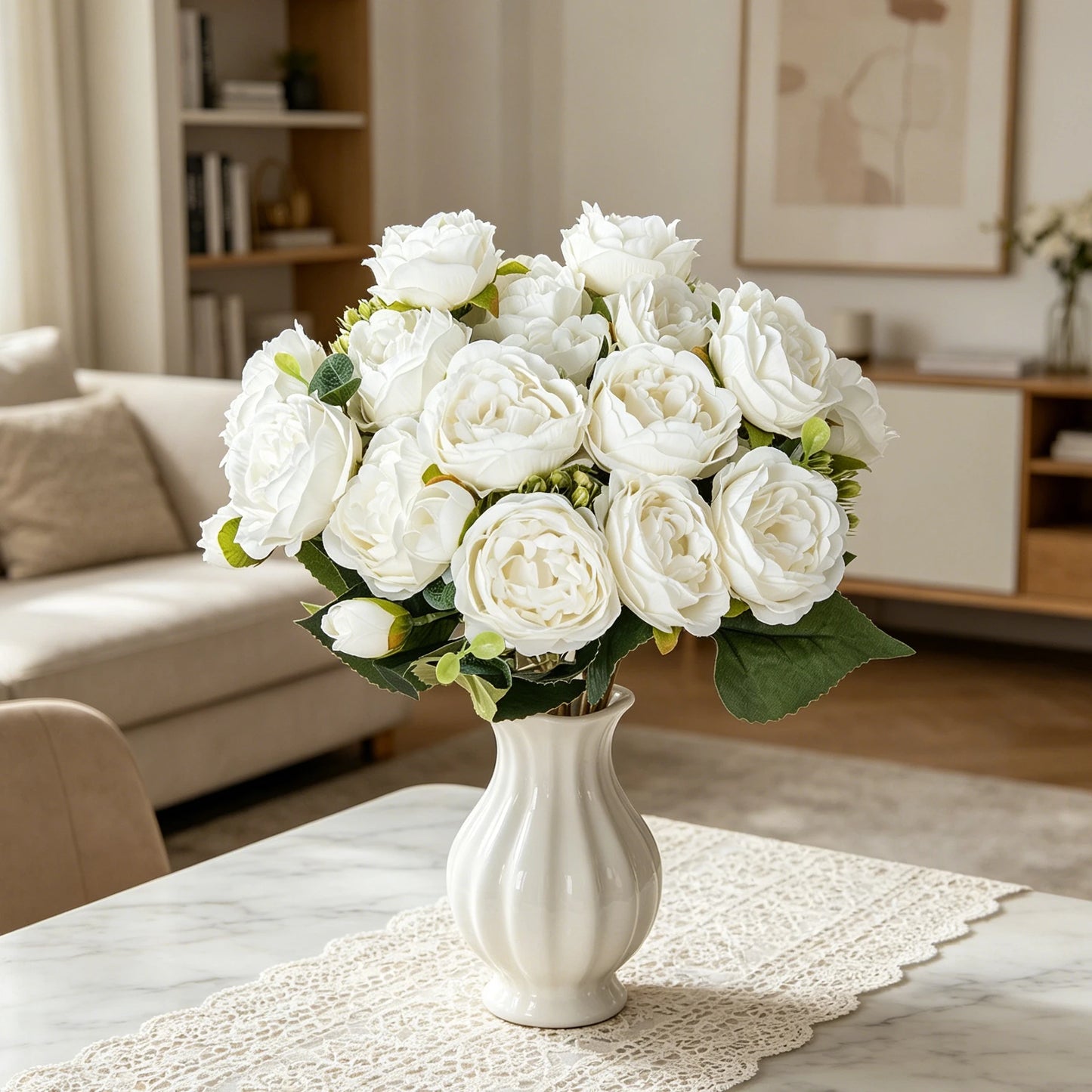 Silk Rose Artificial Flowers UV Protection | Wedding & Home Decor