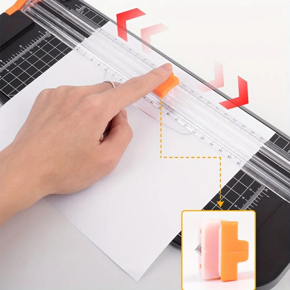 A4 Paper Cutter 12 Inch Precision Paper Trimmer with Hidden Safety Blade for Photo Scrapbook Office School Home DIY Craft Tool Peaceful Pleasures Health and Wellness